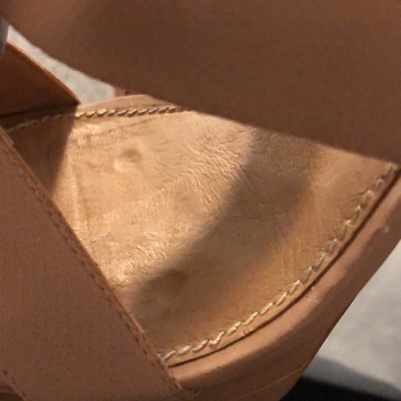 H By Halston Taupe Fabric Heels with Rose Gold - Picture 5 of 10